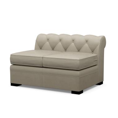 Classic Chesterfield Configurable Armless Love Seat